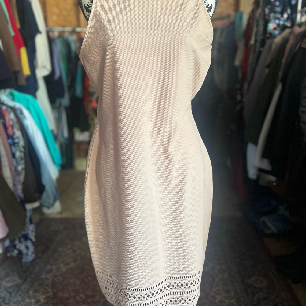 Charlotte Russe Cream sleeveless dress